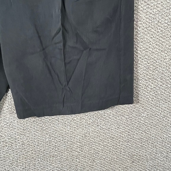 Tommy Bahama Chino Shorts Mens Size 34 Black Silk Cotton Blend Pleated Front - Picture 3 of 10